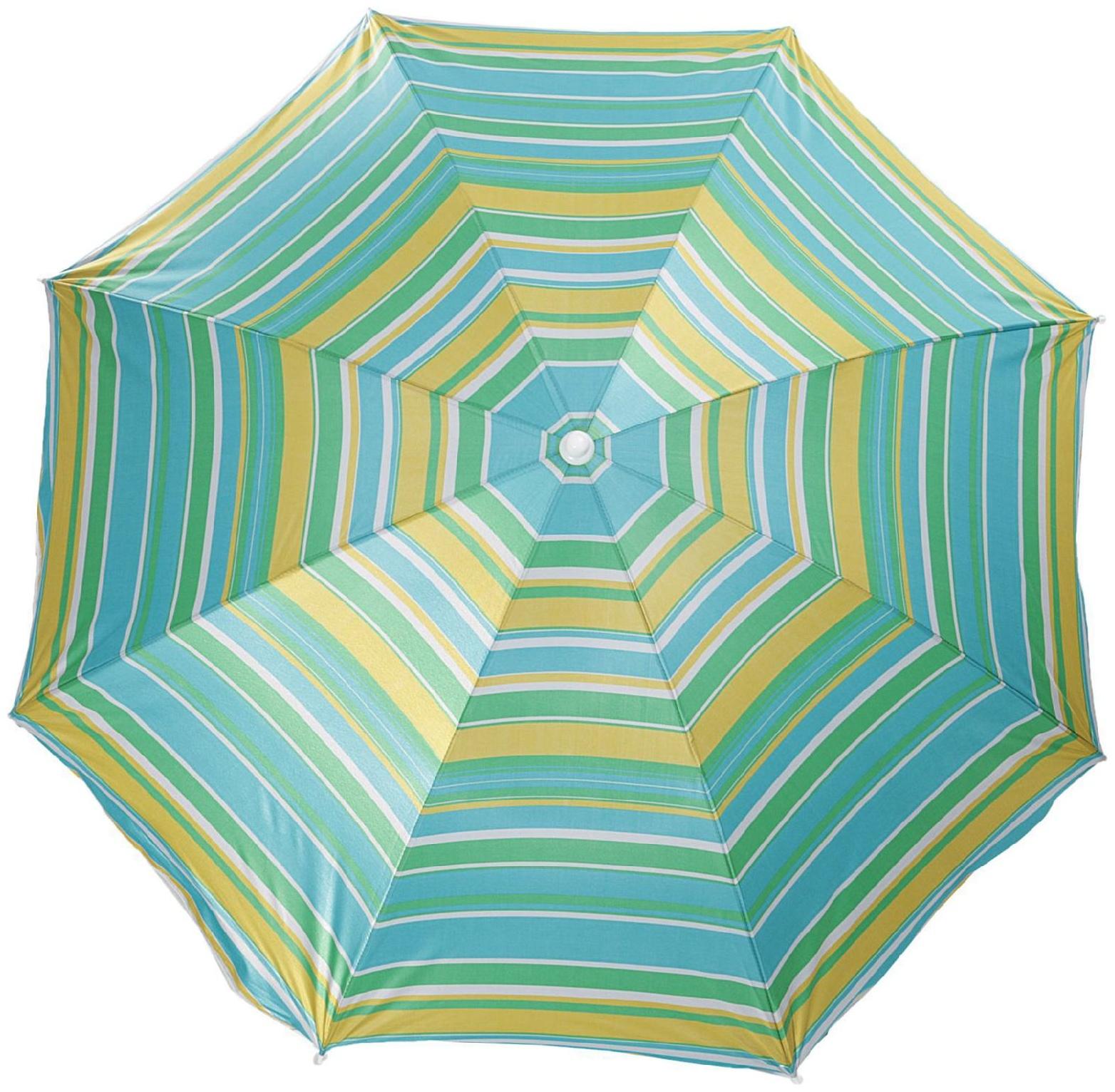 Зонт пляжный «Модерн» с серебряным покрытием, d=240 cм, h=220 см, цвета микс