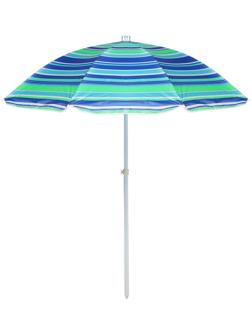 Зонт пляжный «Модерн» с серебряным покрытием, d=240 cм, h=220 см, цвета микс