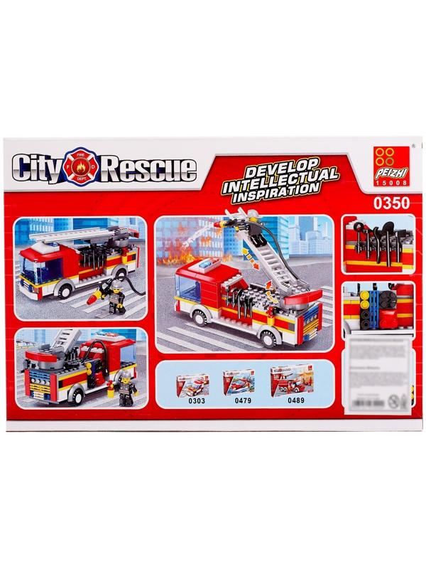 Конструктор «Пожарная машина», 196 деталей