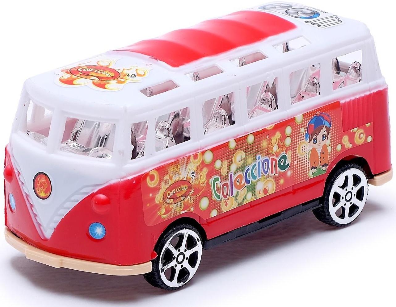 Автобус инерционный «Микроавтобус», цвета МИКС