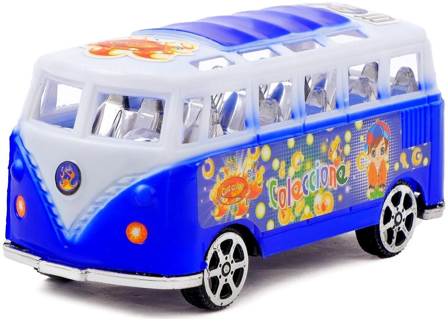 Автобус инерционный «Микроавтобус», цвета МИКС