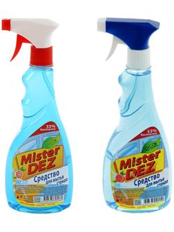 Средство для мытья стёкол и зеркал Mister DEZ, грейпфрут, 500 мл