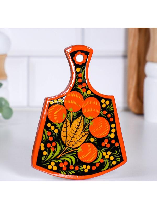 Доска разделочная «Лимонница», хохлома