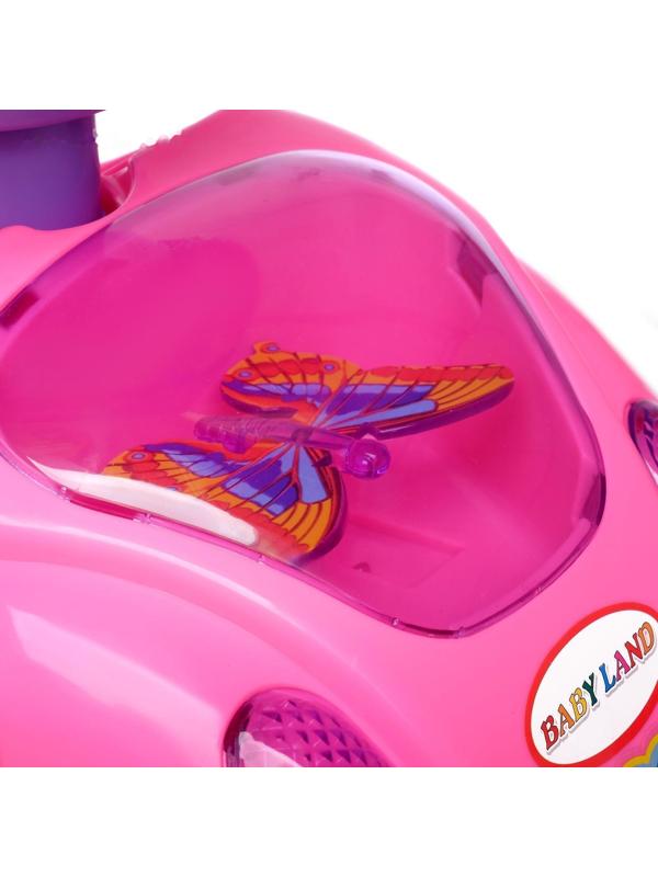 Толокар «Машинка для девочки», с музыкой, цвет розовый