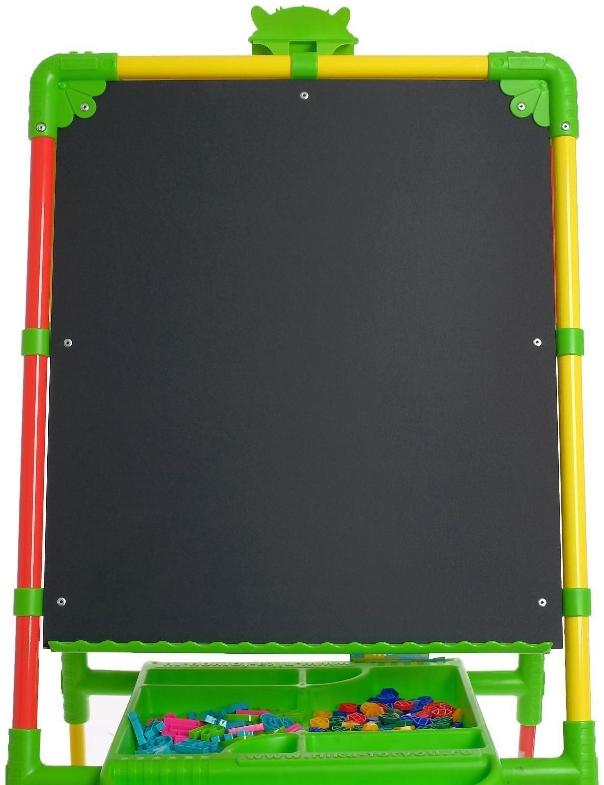 Мольберт детский, двусторонний «Светофор», регулируется по высоте, размер 755 × 516 × 70 мм