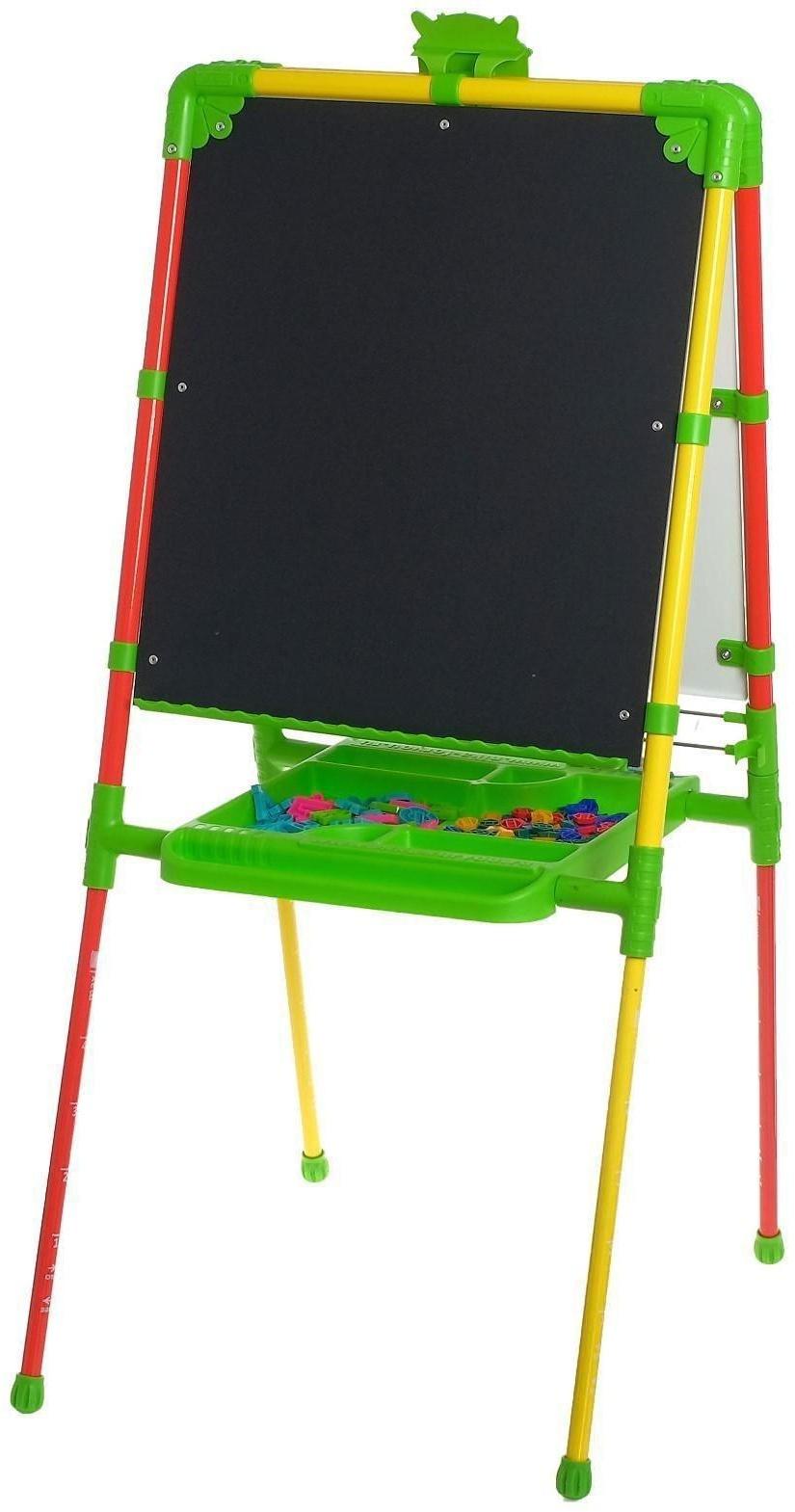 Мольберт детский, двусторонний «Светофор», регулируется по высоте, размер 755 × 516 × 70 мм