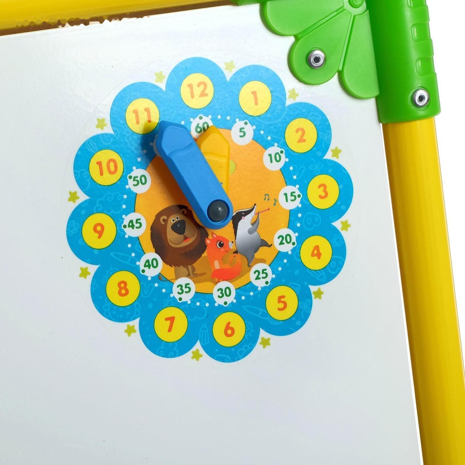 Мольберт детский, двусторонний «Светофор», регулируется по высоте, размер 755 × 516 × 70 мм