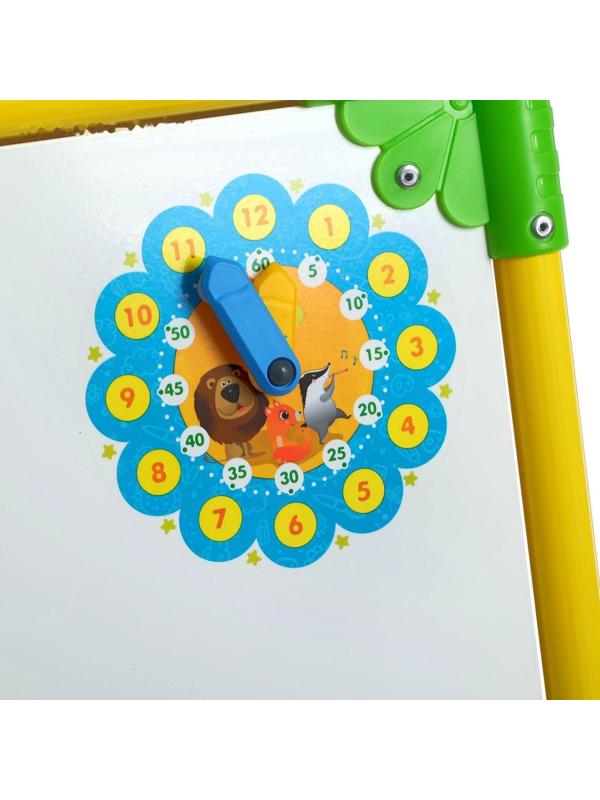 Мольберт детский, двусторонний «Светофор», регулируется по высоте, размер 755 × 516 × 70 мм