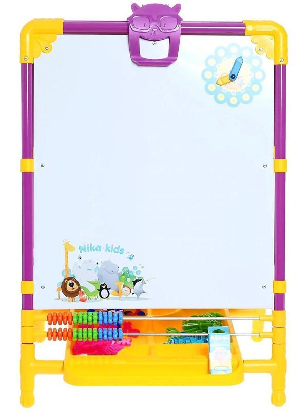 Мольберт детский, двусторонний «Растущий», регулируется по высоте, размер 755 × 516 × 70 мм, МИКС