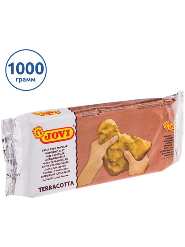 Масса для лепки JOVI, самозатвердевающая, полимерная, 1000 г, терракота