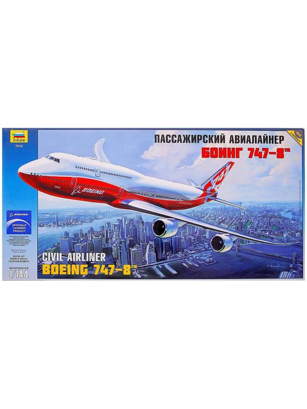 Сборная модель «Пассажирский авиалайнер Боинг 747-8»