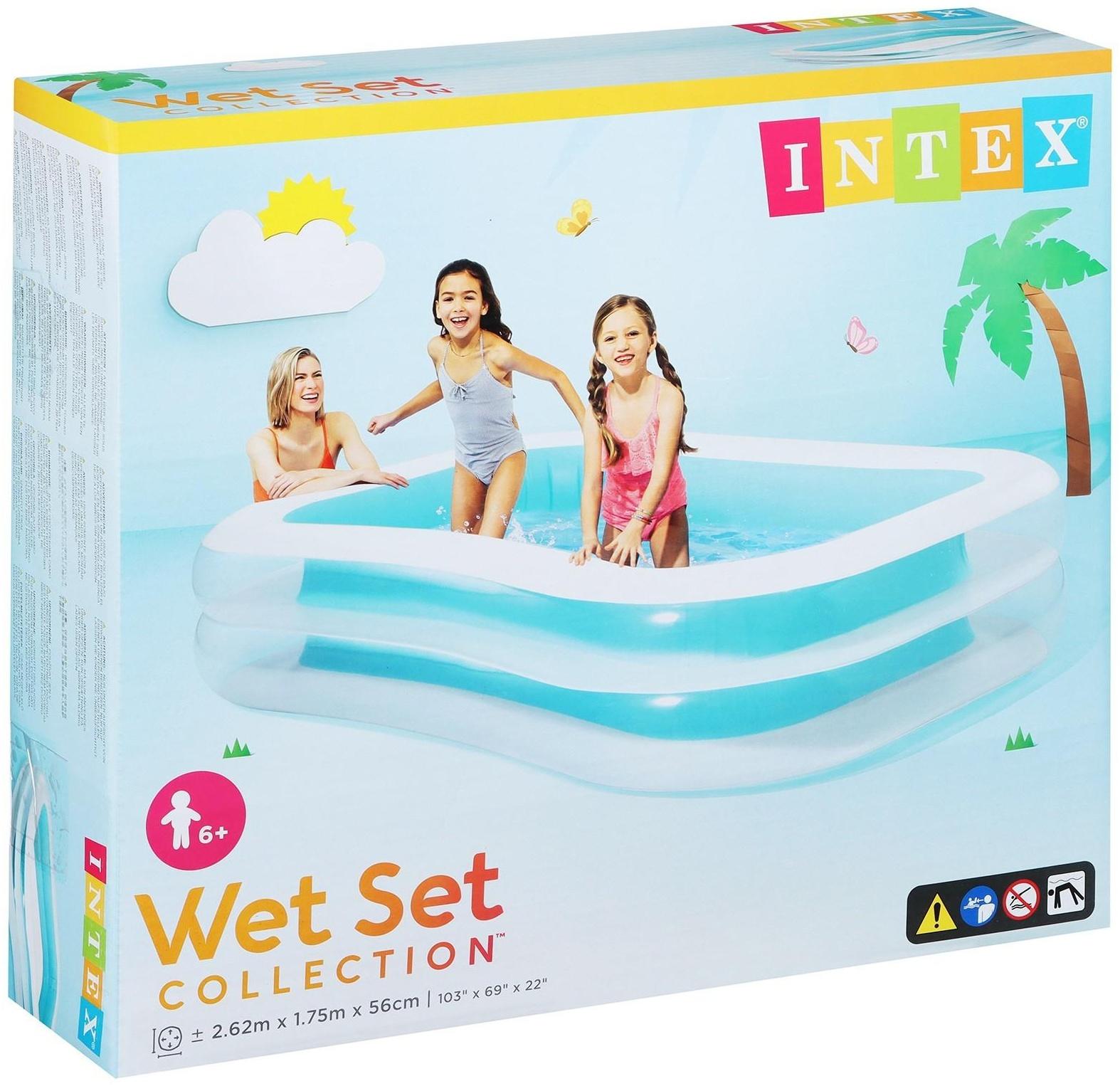 Бассейн надувной «Семейный», 262 х 175 х 56 см, от 6 лет, 56483NP INTEX