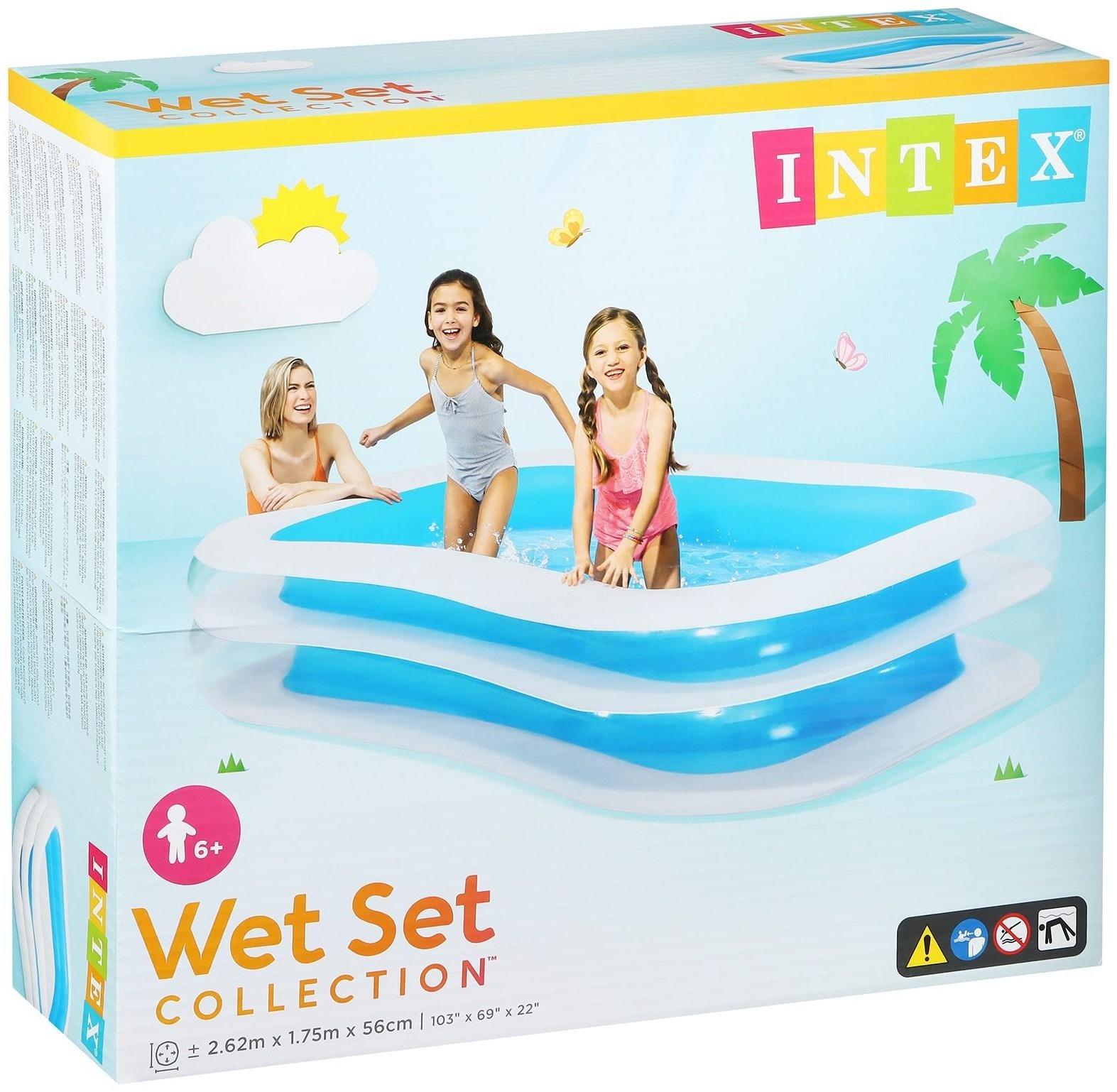 Бассейн надувной «Семейный», 262 х 175 х 56 см, от 6 лет, 56483NP INTEX