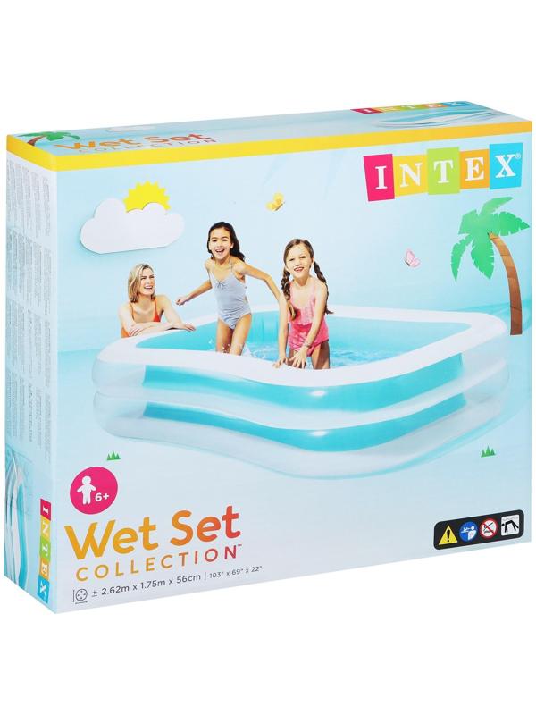 Бассейн надувной «Семейный», 262 х 175 х 56 см, от 6 лет, 56483NP INTEX