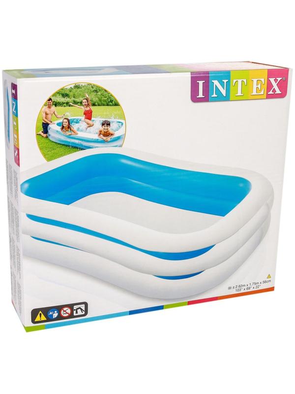 Бассейн надувной «Семейный», 262 х 175 х 56 см, от 6 лет, 56483NP INTEX