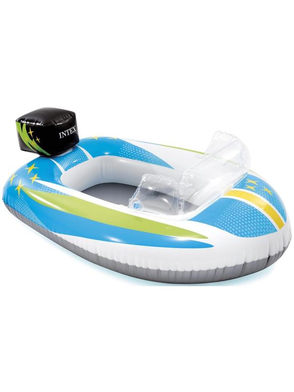 Лодка надувная Intex Pool Cruisers 59380, от 3-6 лет / 109 х 74 см. / Микс 1 шт.