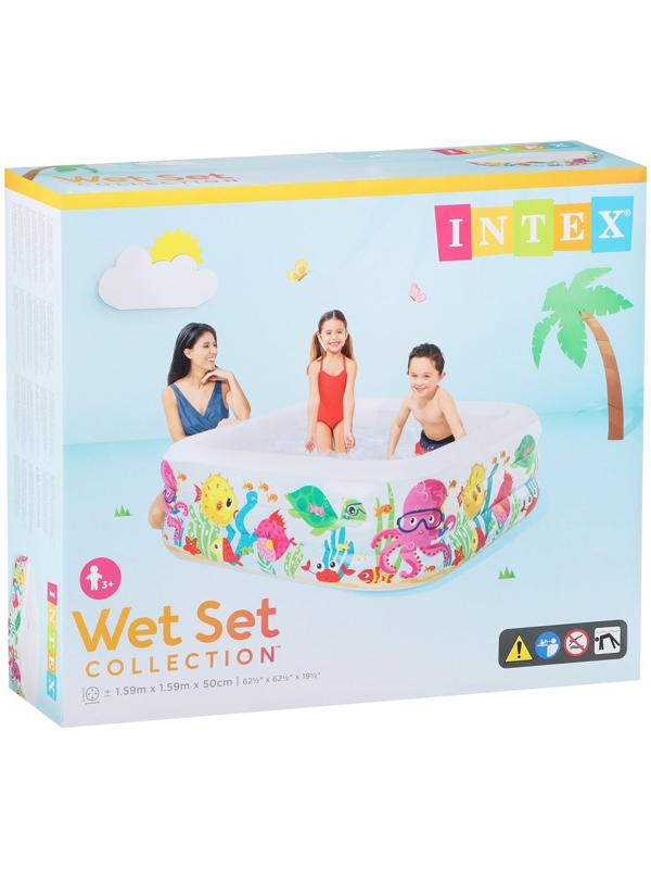 Бассейн надувной «Аквариум», 159 х 159 х 50 см, от 3 лет, 57471NP INTEX
