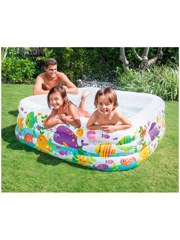Бассейн надувной «Аквариум», 159 х 159 х 50 см, от 3 лет, 57471NP INTEX
