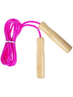 Скакалка с деревянными ручками, 2,6 м, цвета МИКС