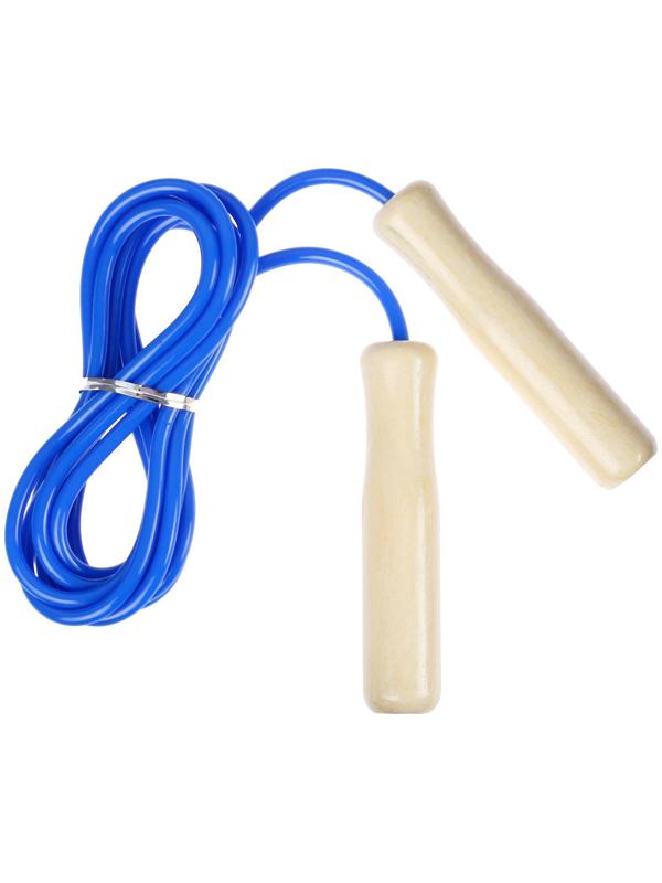 Скакалка с деревянными ручками, 2,6 м, цвета МИКС