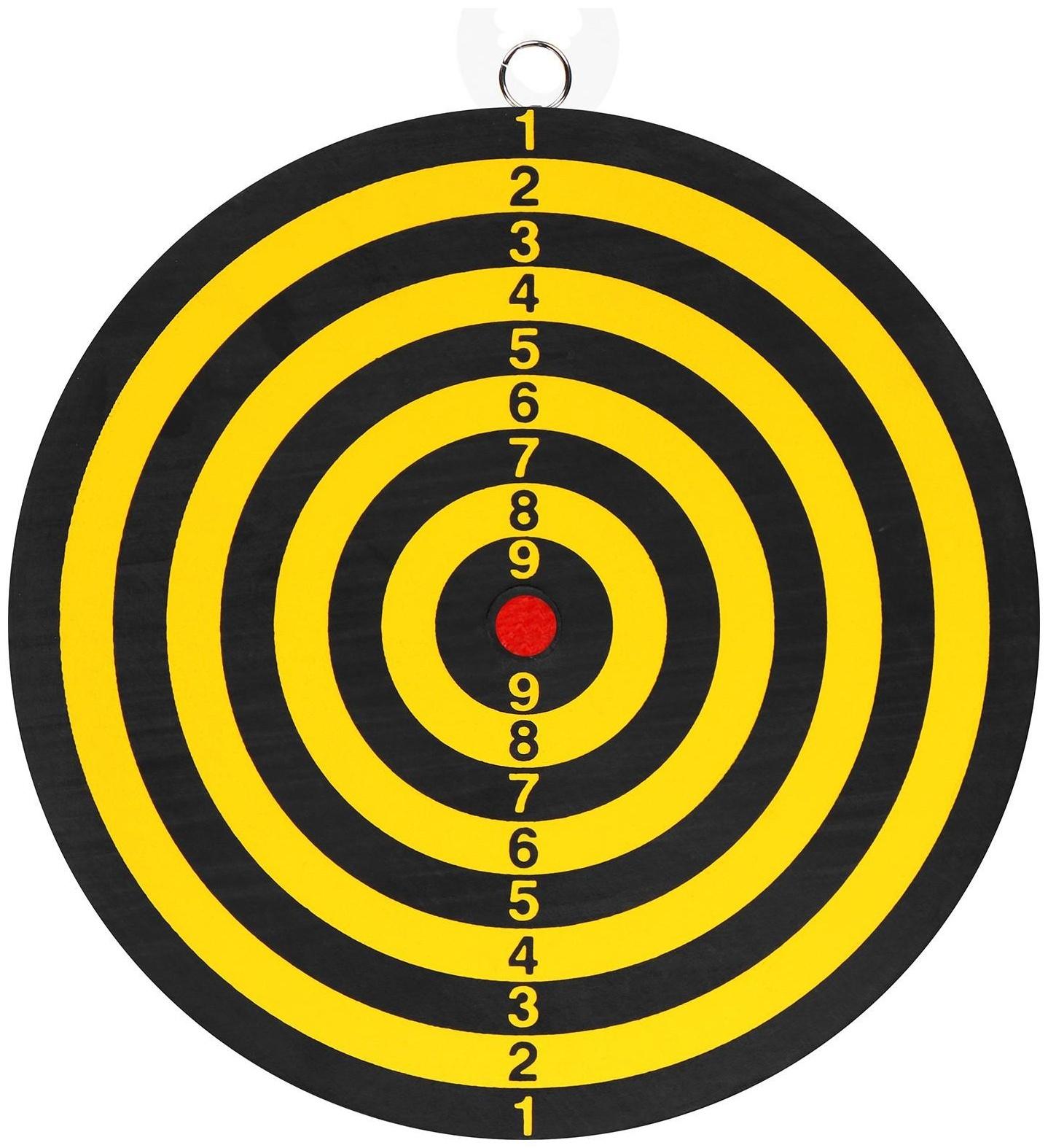 Дартс, d=22 см, 2 дротика