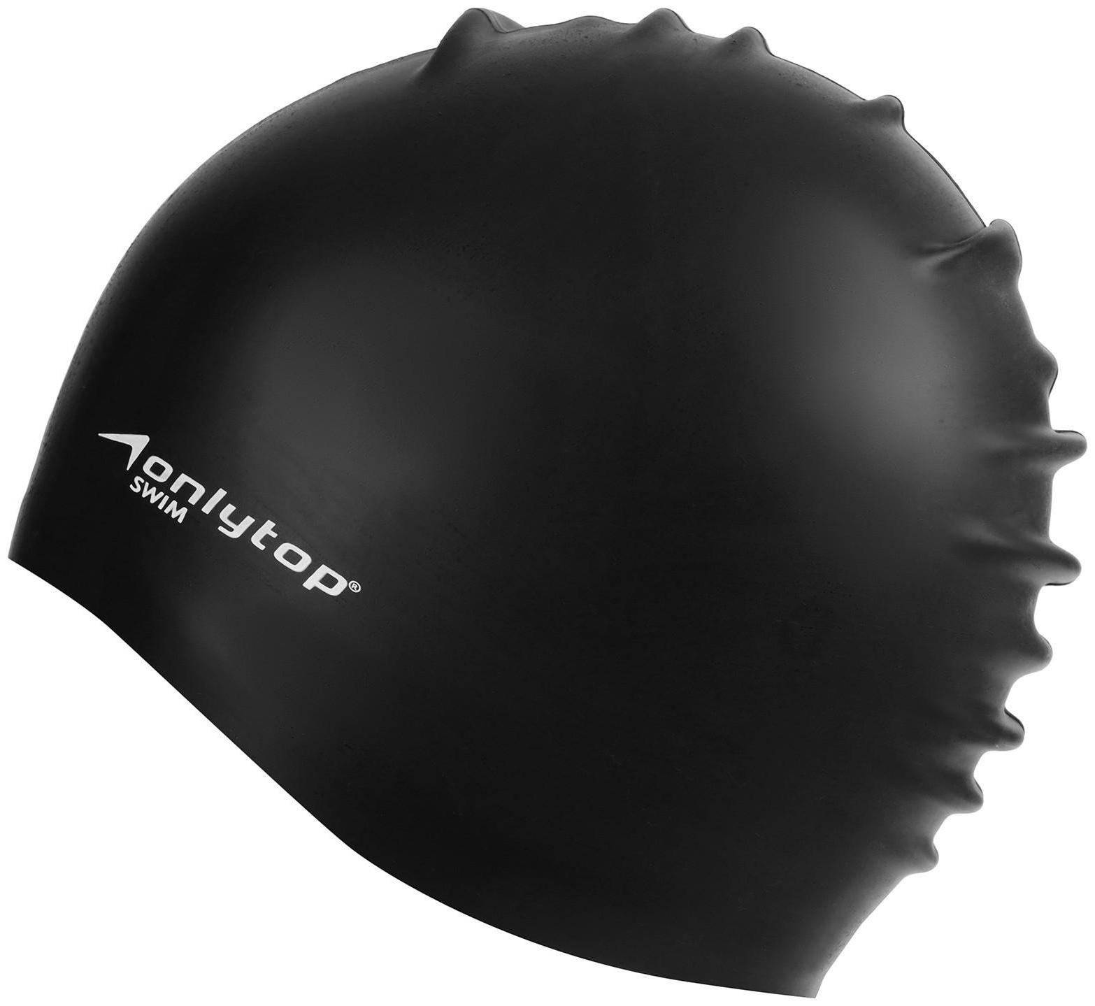 Шапочка для бассейна Onlitop, силиконовая, обхват 54-60 см, цвета микс