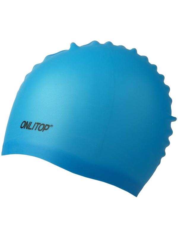 Шапочка для бассейна Onlitop, силиконовая, обхват 54-60 см, цвета микс