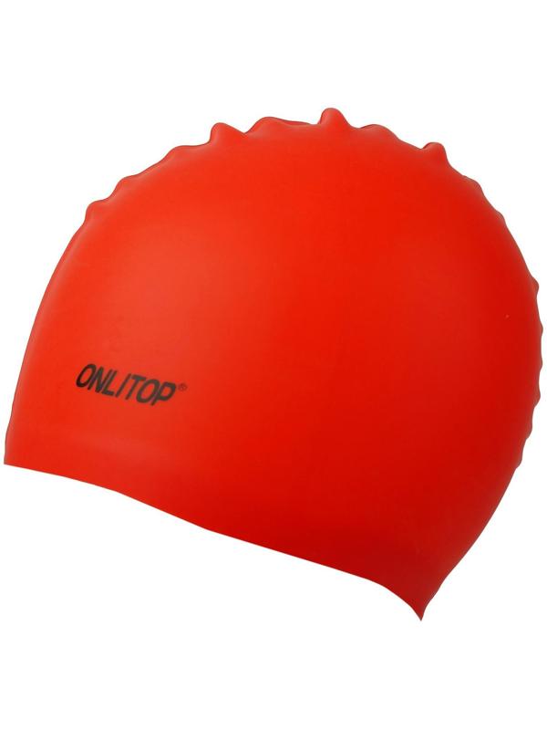 Шапочка для бассейна Onlitop, силиконовая, обхват 54-60 см, цвета микс