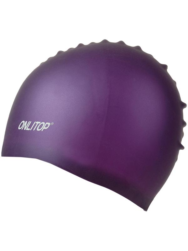 Шапочка для бассейна Onlitop, силиконовая, обхват 54-60 см, цвета микс