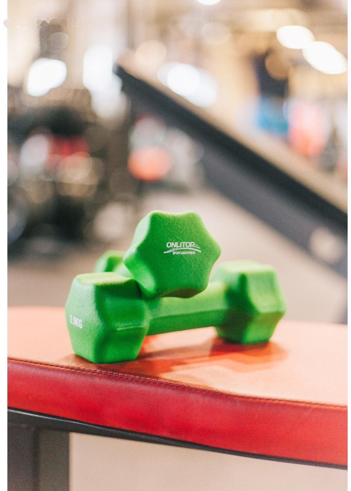 Гантель неопреновая, 2,5 кг, цвета микс