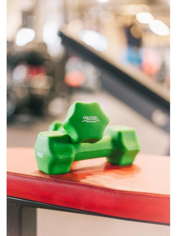 Гантель неопреновая, 2,5 кг, цвета микс