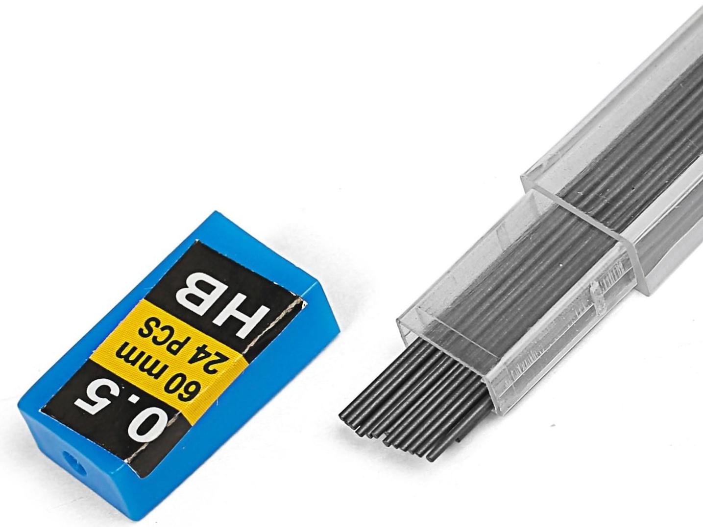 Грифели для механических карандашей НВ, 0.5 мм, 24 штуки