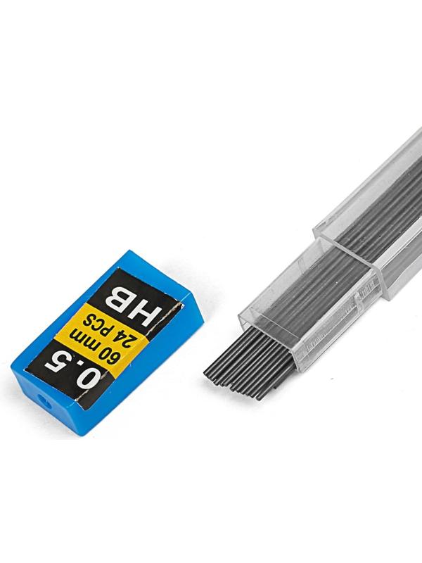 Грифели для механических карандашей НВ, 0.5 мм, 24 штуки