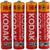Батарейка солевая Kodak Extra Heavy Duty, AAA, R03-4S, 1.5В, спайка, 4 шт.