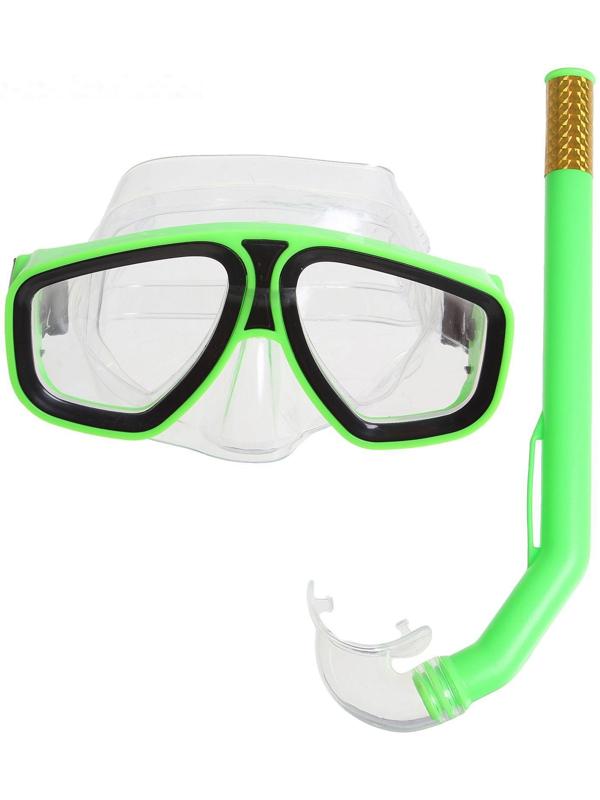Набор для подводного плавания: маска+трубка, в пакете, цвета микс