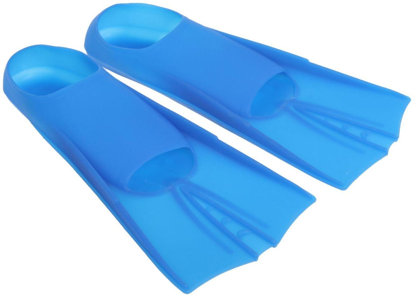 Ласты резиновые для плавания, длина стопы 24,5 см, размер 42-44, цвета микс