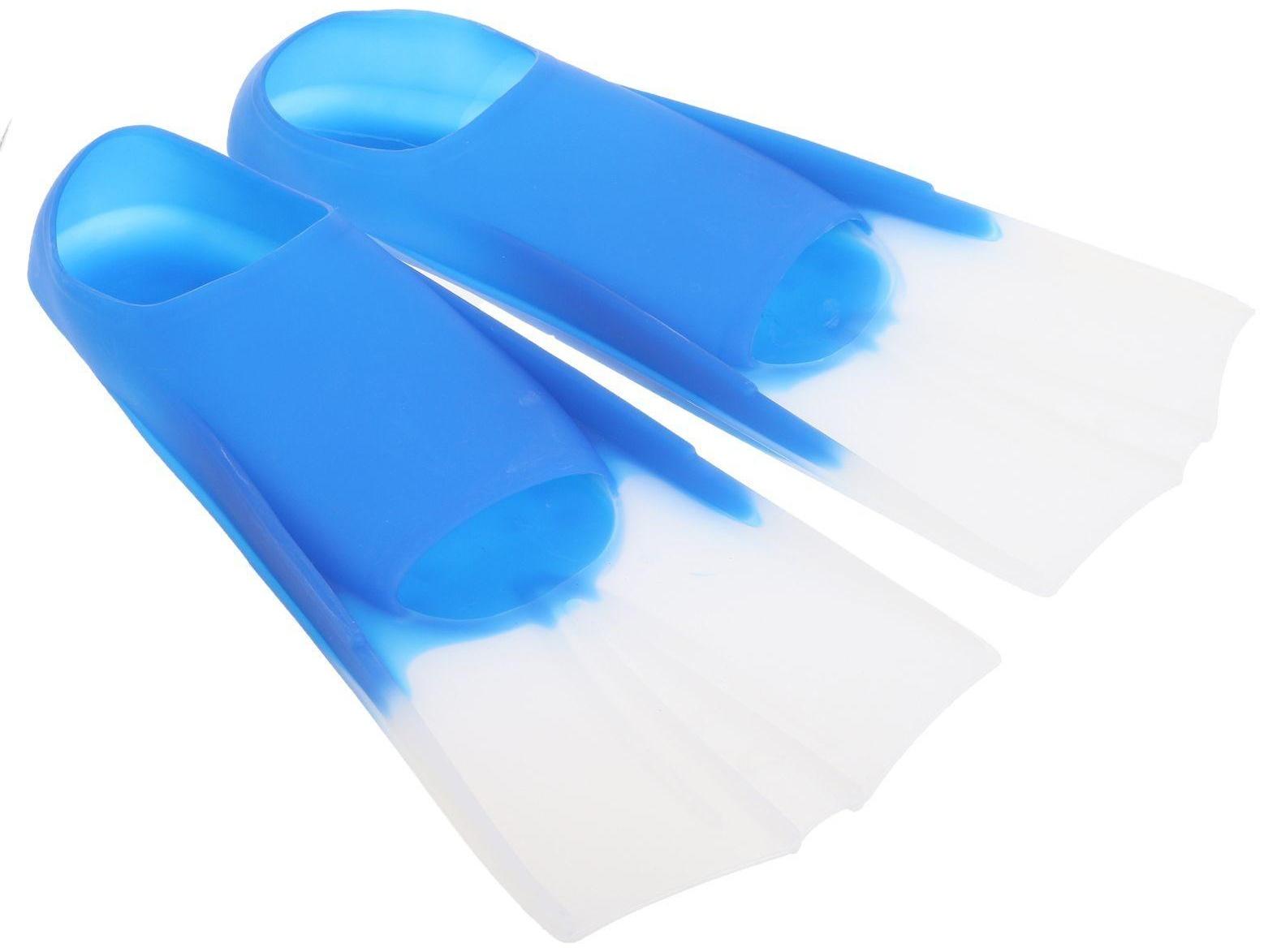 Ласты резиновые для плавания, длина стопы 24,5 см, размер 42-44, цвета микс