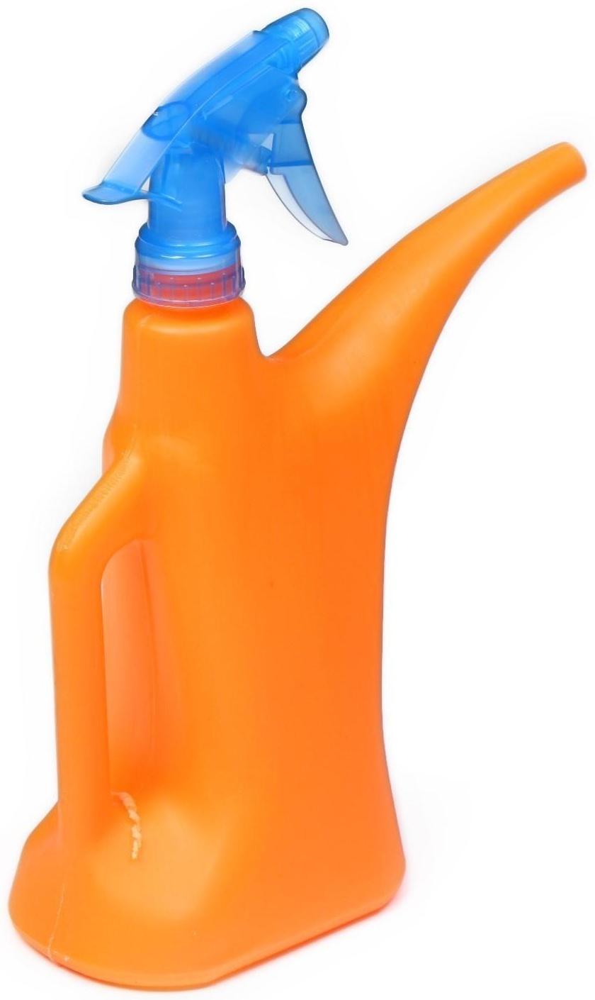 Лейка, 1 л, с распылителем, цвет МИКС