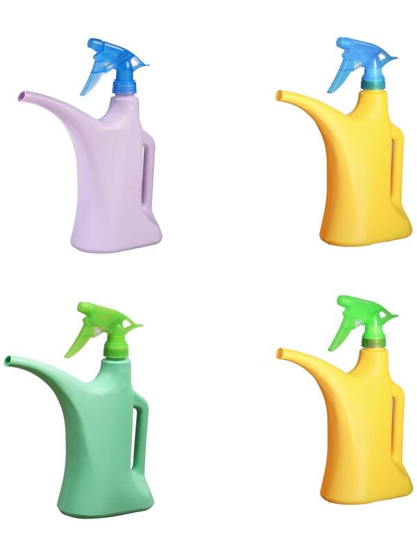 Лейка, 1 л, с распылителем, цвет МИКС