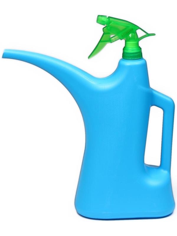 Лейка, 2 л, с распылителем, цвет МИКС