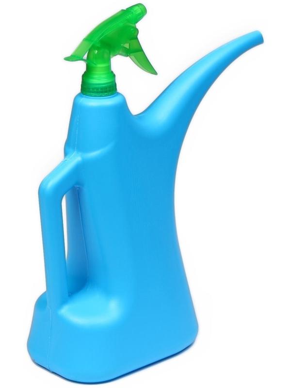 Лейка, 2 л, с распылителем, цвет МИКС