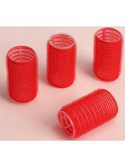 Бигуди «Липучка», d = 3 см, 6 см, 4 шт, цвет МИКС