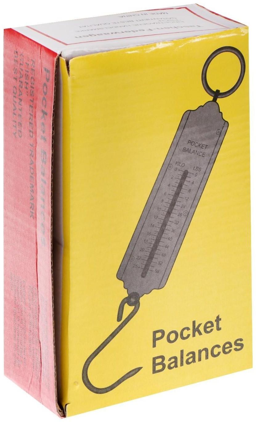 Безмен Luazon, механический, до 25 кг, цена деления 500 г, жёлтый