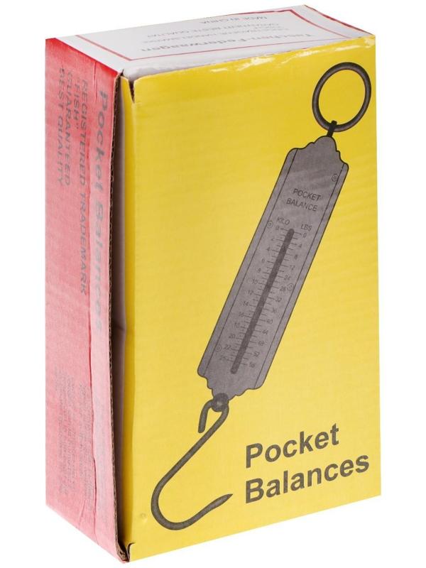 Безмен Luazon, механический, до 25 кг, цена деления 500 г, жёлтый