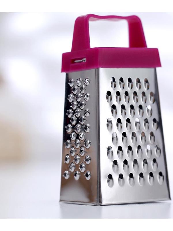 Тёрка четырёхгранная Доляна «Мини», 3,5×6,5×3 см, для корицы и шоколада, цвет МИКС