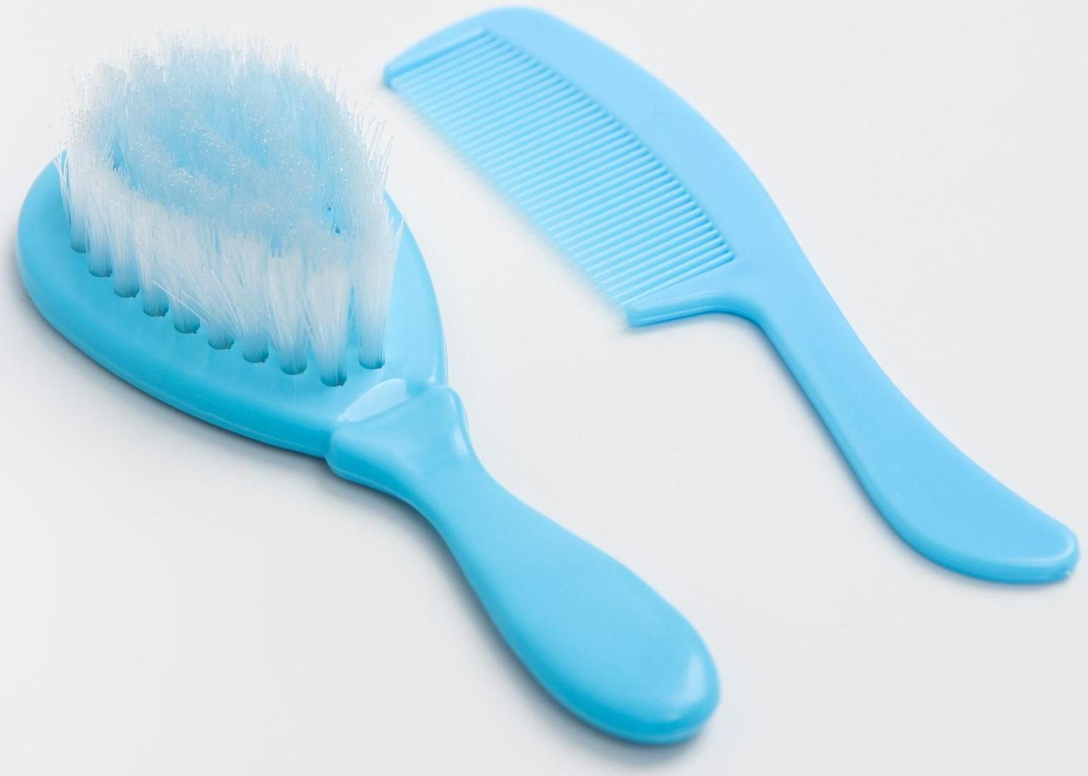 Детские расчёски, набор 2 шт., от 0 мес., цвета МИКС