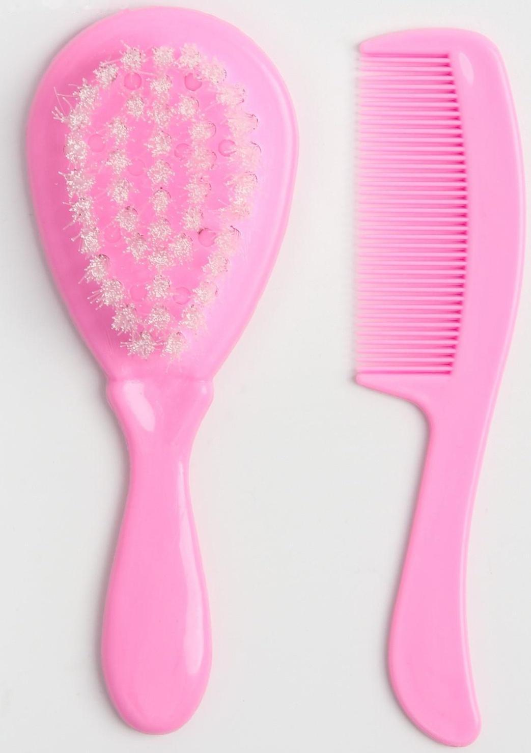 Детские расчёски, набор 2 шт., от 0 мес., цвета МИКС