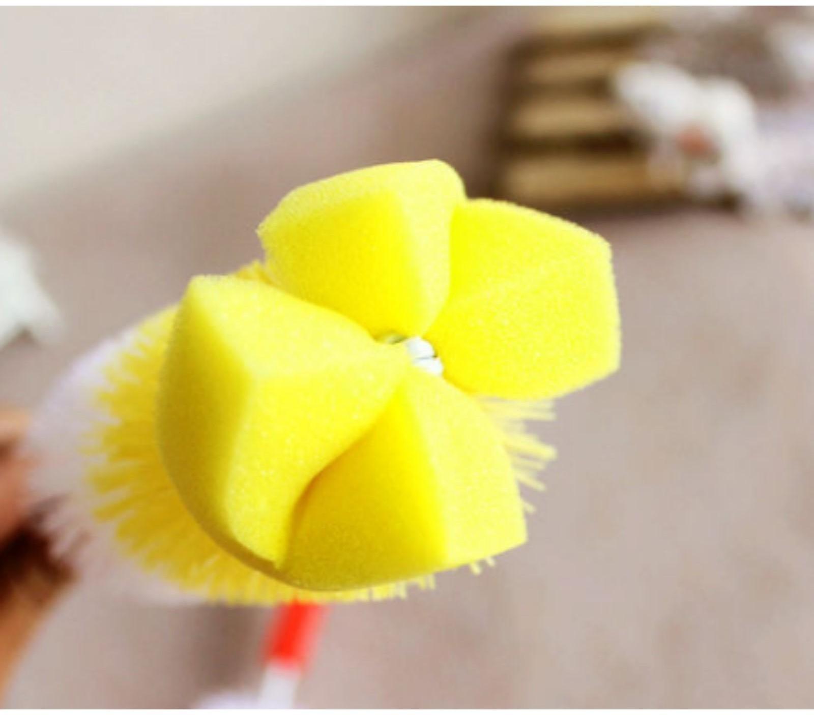 Ёршик для бутылочек с губкой, цвета МИКС