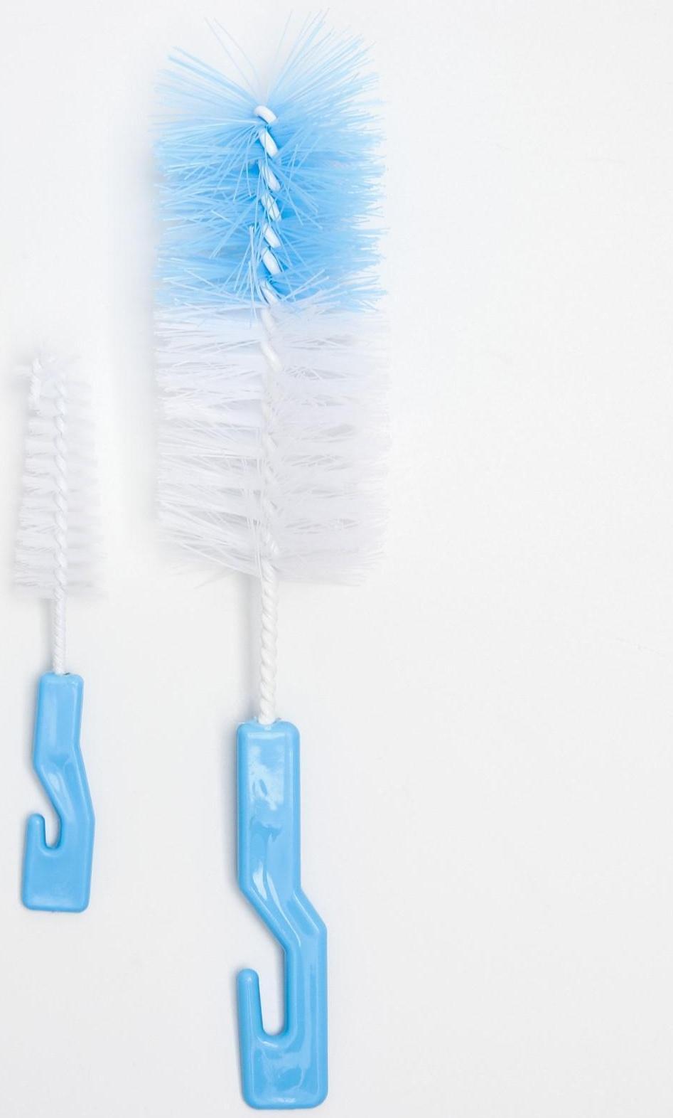 Набор ёршиков для мытья бутылочек и сосок, цвета МИКС