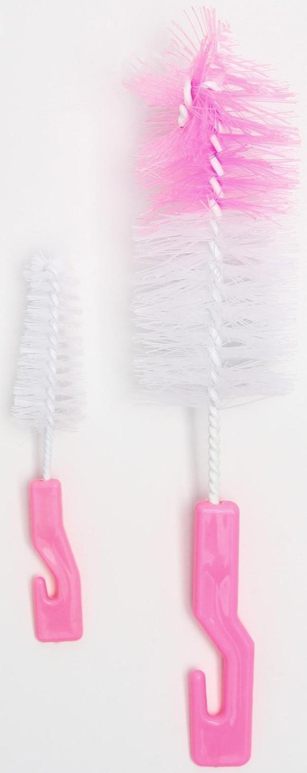 Набор ёршиков для мытья бутылочек и сосок, цвета МИКС